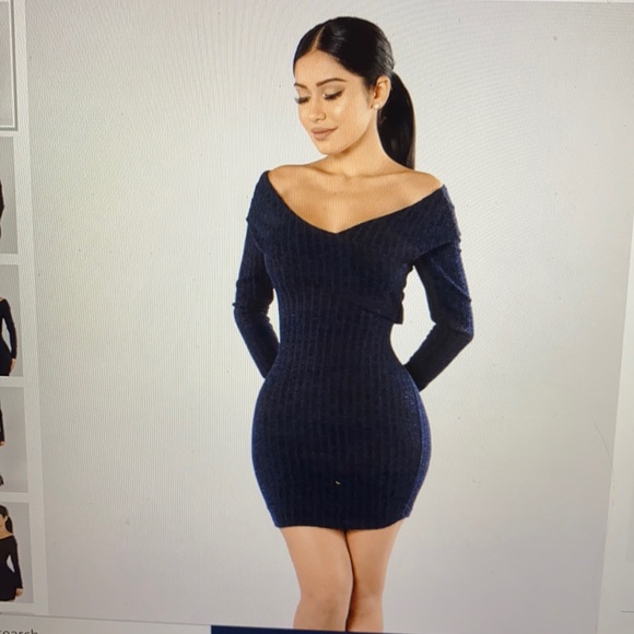 Fashion Nova Dresses & Skirts - Fashion Nova long sleeve body con knit dress